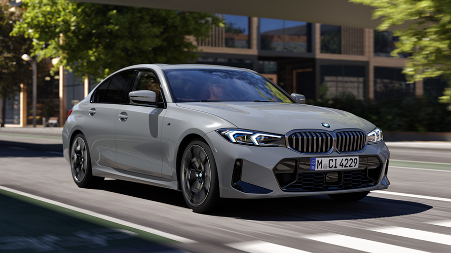 G20 BMW 3系列豪華房車 四分之三車頭視角